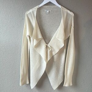 Banana Republic Tie Front Waterfall Cardigan Sweater Size Small